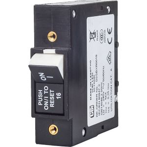 DD-Frame Circuit breaker for Equipment push-to-reset handle single pole