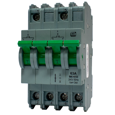 QAC DIN Rail Mounted Changeover Switch